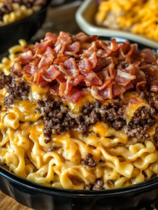 Bacon Cheeseburger Noodle Bake