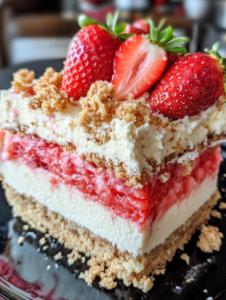 Berrylicious Strawberry Crunch Cheesecake