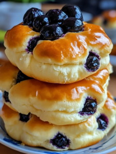 Blueberry Fluffy Cottage Cheese Cloud Bread