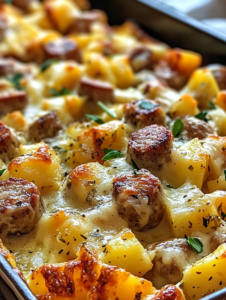 Cheesy Ranch Potatoes and Sausage Recipe