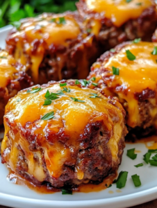 Cheesy Stuffed Meatloaf Bites Recipe