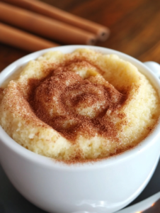 Cinnamon Roll Mug Cake