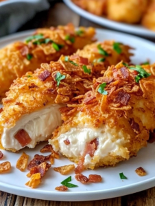 Cream Cheese & Bacon Stuffed Doritos Chicken