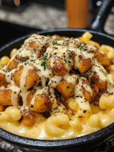 Creamy Honey Pepper Chicken Mac and Cheese Delight