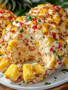 Heavenly Cheeseballs with Pineapples Recipe