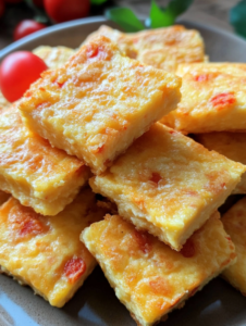 Homemade Pimento Cheese Squares