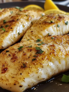 Lemon Butter Fish Fillet Recipe