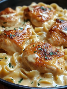 One-Pan Chicken with Creamy Buttered Noodles