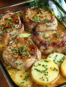 Pork Chops with Scalloped Potatoes Recipe