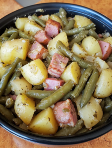 Potatoes, Green Beans, and Ham Recipe
