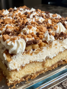 Toffee Butterscotch Poke Cake