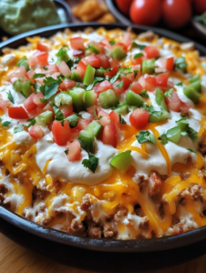 Texas Trash Dip: A Crowd-Pleasing Cheesy Delight