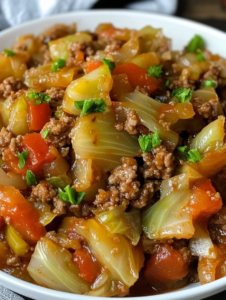Cabbage and Ground Beef