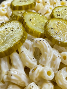 Classic Dill Pickle Macaroni Salad