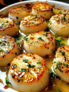 Garlic Butter Baked Scallops