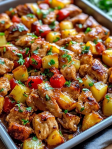 Hawaiian Chicken Sheet Pan Recipe