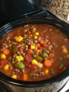 Hearty Crockpot Cowboy Soup