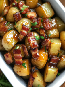 Honey Bacon Roasted Potatoes