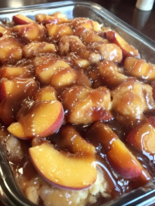 Krispy Kreme Peach Cobbler