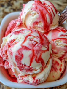 Strawberry Vanilla Bean Ice Cream