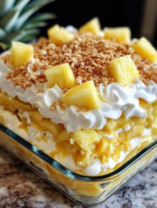 Tropical Pineapple Delight Dessert