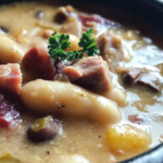 Luxurious Beef Pasta in a Creamy Garlic Sauce