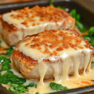 Cheesy Crusted Parmesan Baked Pork Chops: