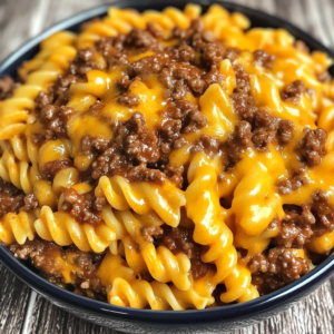 Irresistible Cheesy Sloppy Cheeseburger Pasta Bursting with Flavor!