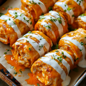 Buffalo Chicken Roll Ups