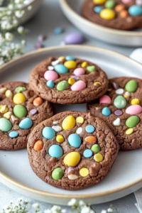 Double Chocolate Easter Cookies