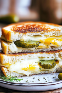 Delicious Dill Pickle Grilled Cheese Recipe