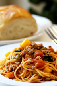 Easy Slow Cooker Church Supper Spaghetti Recipe