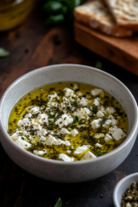 Easy Herb and Feta Olive Oil Dip Recipe