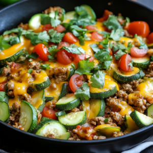 One-Pan Taco Zucchini Skillet