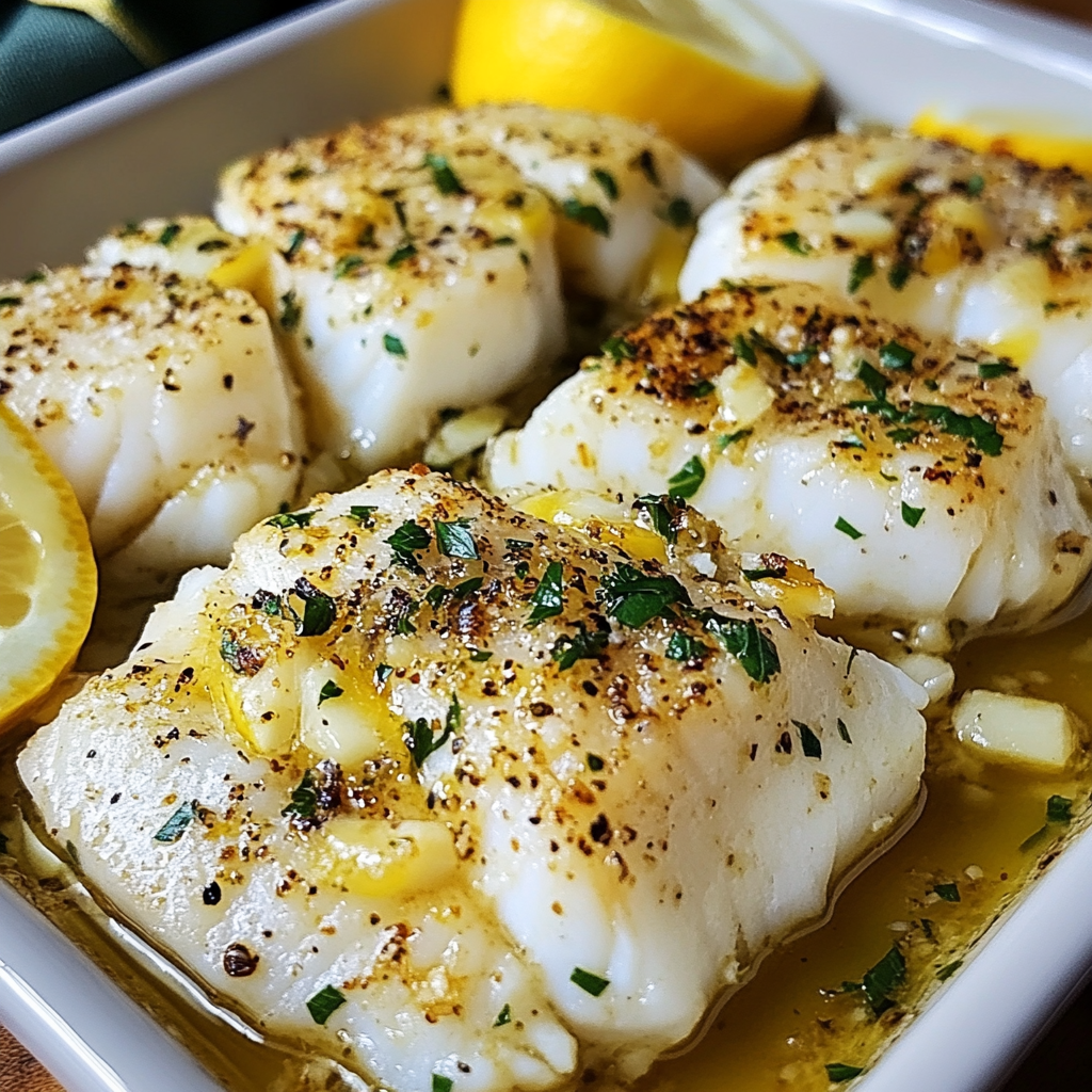 Baked Cod with Lemon and Garlic | Easy Dinner Recipe