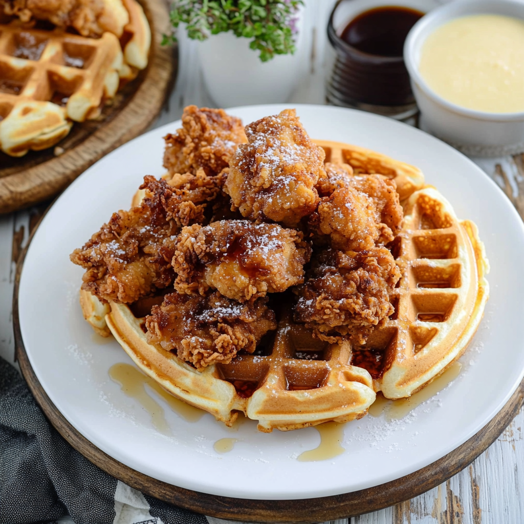Southern-style chicken and waffles