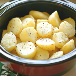 Dump potatoes in a slow cooker
