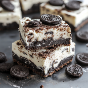 Simple No-Bake Oreo Cheesecake Bars