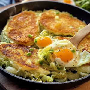 Sautéed Cabbage and Fluffy Eggs Combo!