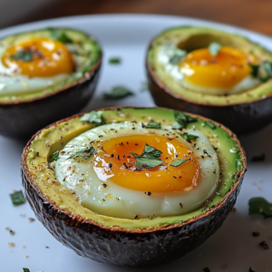 Baked Avocado Eggs