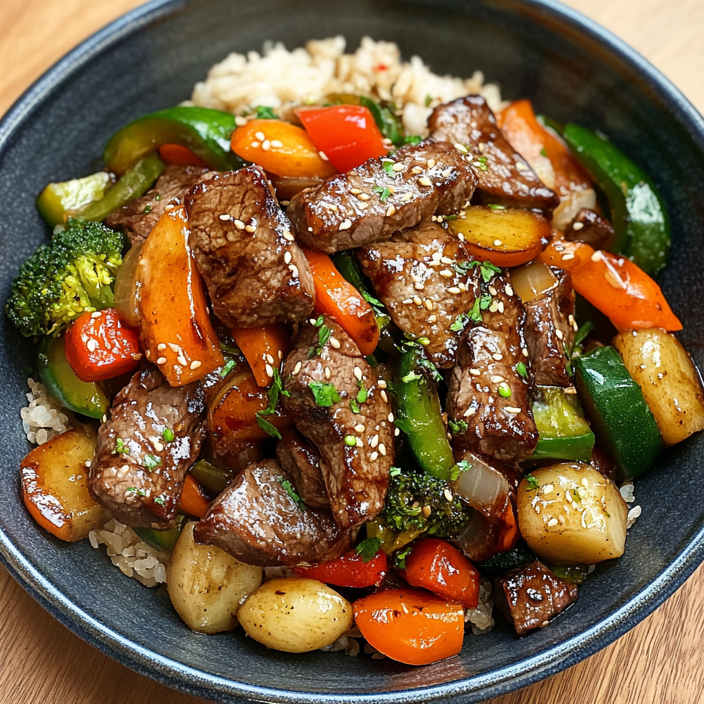 Savory Steak and Veggie Stir-Fry: