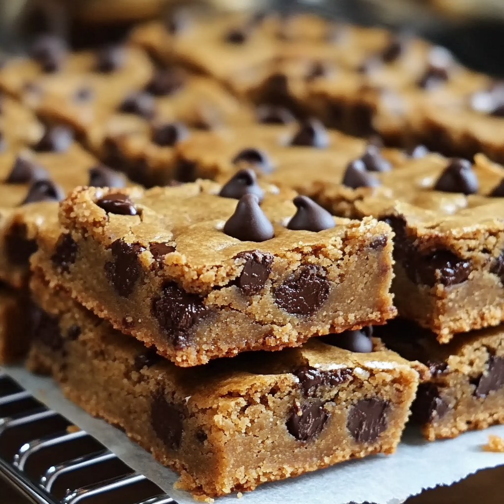 Easy Lazy Chocolate Chip Cookie Bars