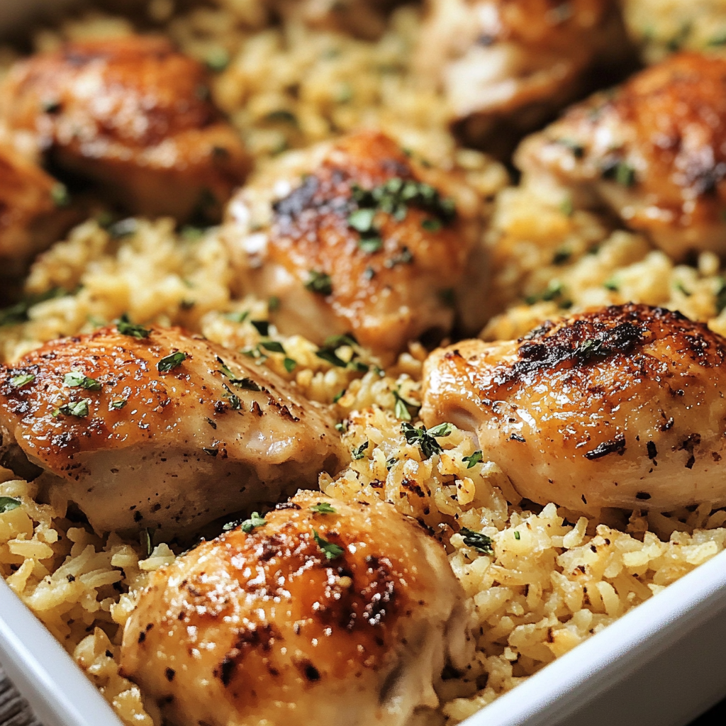 Oven Baked Chicken and Rice