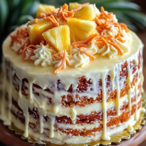 Hawaiian Carrot Pineapple Cake