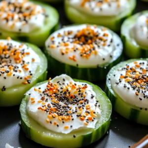 Everything Bagel Cucumber Rounds
