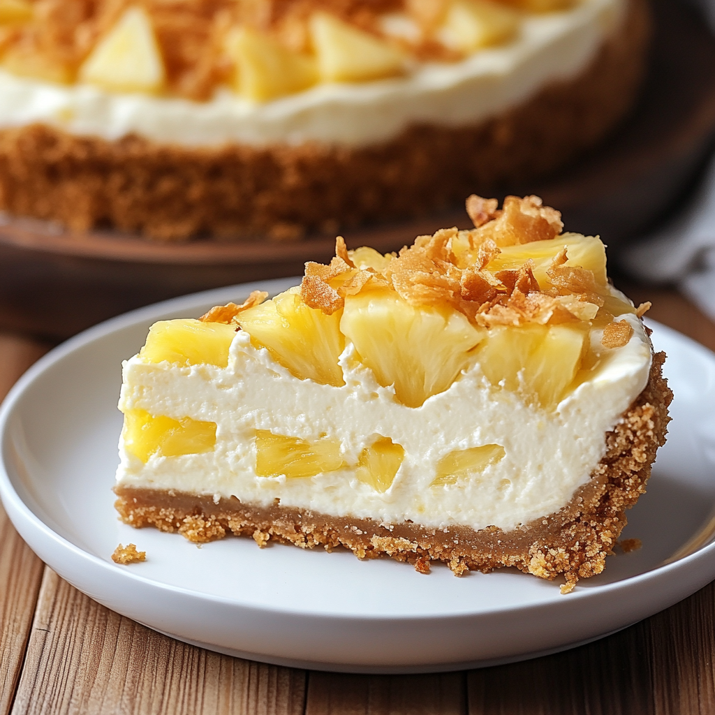 Pineapple Cream Cheesecake Recipe