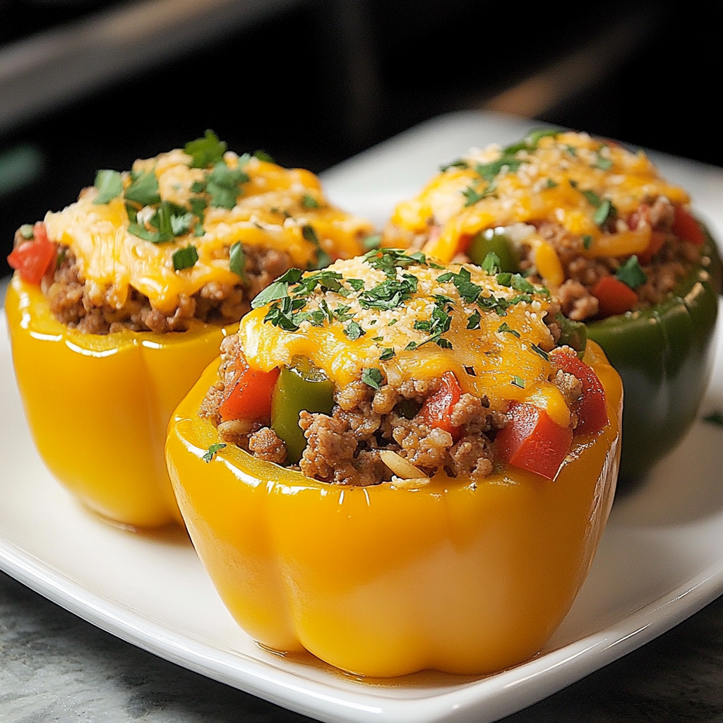 Stuffed Bell Peppers – Summer Crockpot Meal
