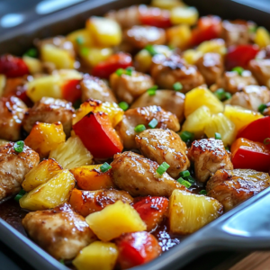 Pineapple Chicken Sheet Pan