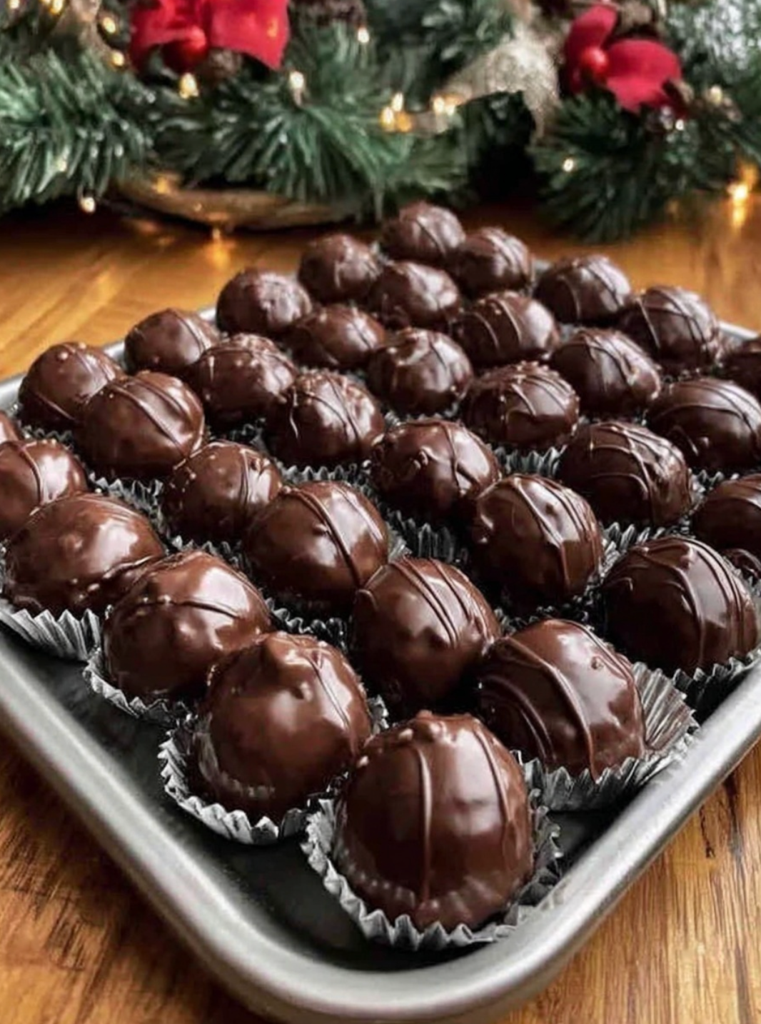 christmas peanut butter balls