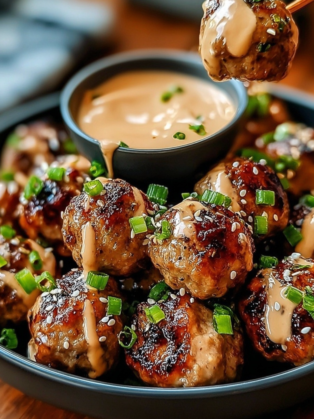 Korean BBQ Meatballs with Spicy Mayo Dip: A Flavor-Packed Beginner-Friendly Recipe
